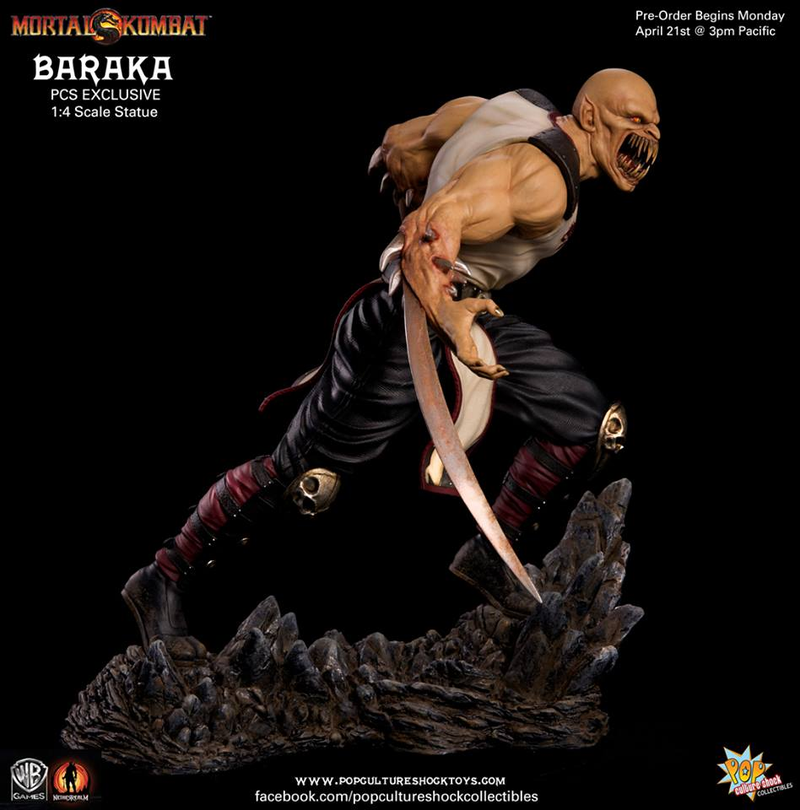 Illustration for article titled Mortal Kombat Baraka Sculpture